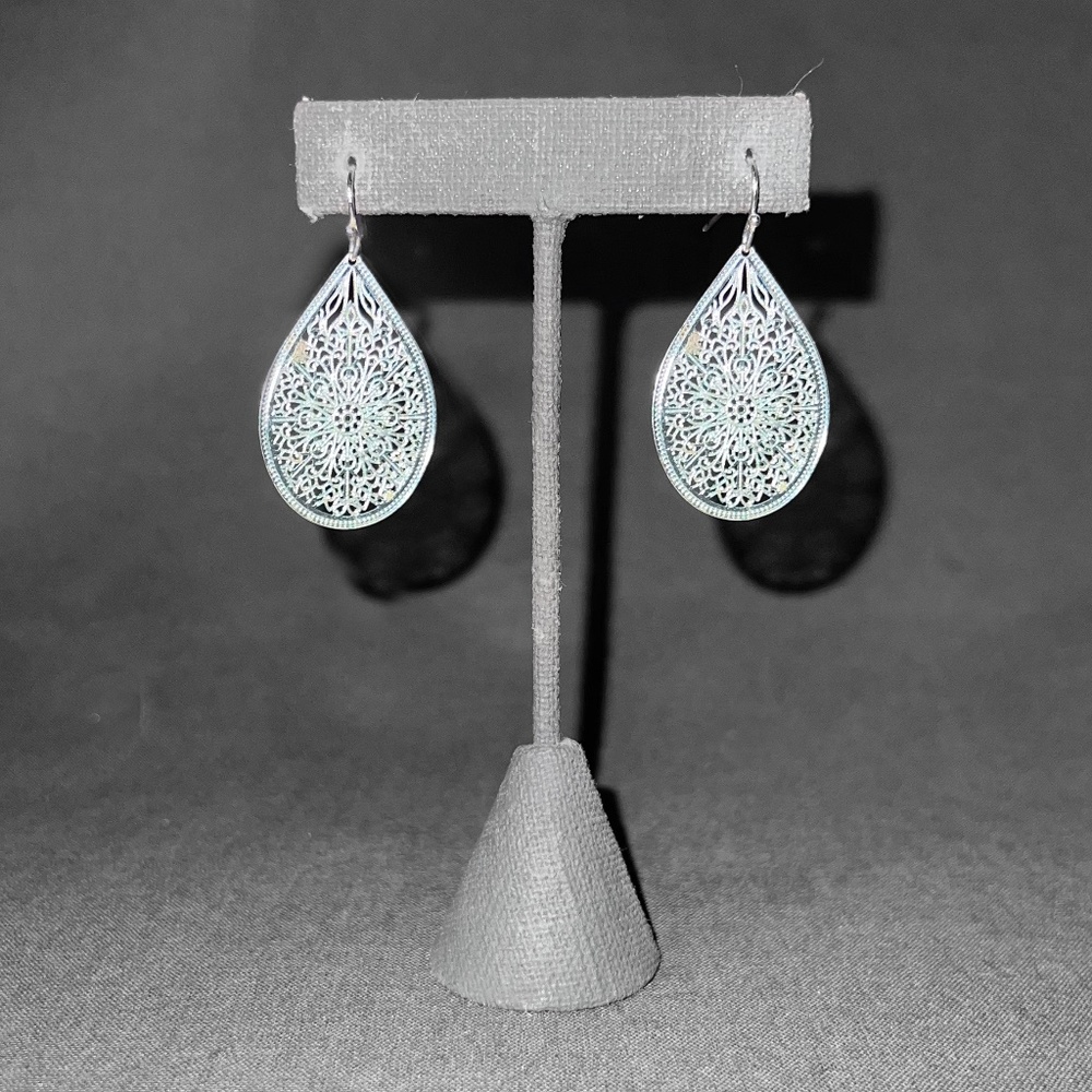 Lace Mandala Drop Earrings